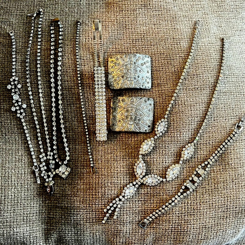 Lot of Rhinestone jewelry